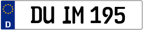 Truck License Plate